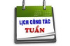 Lịch công tác tuần từ 13 đến 19/10/2025