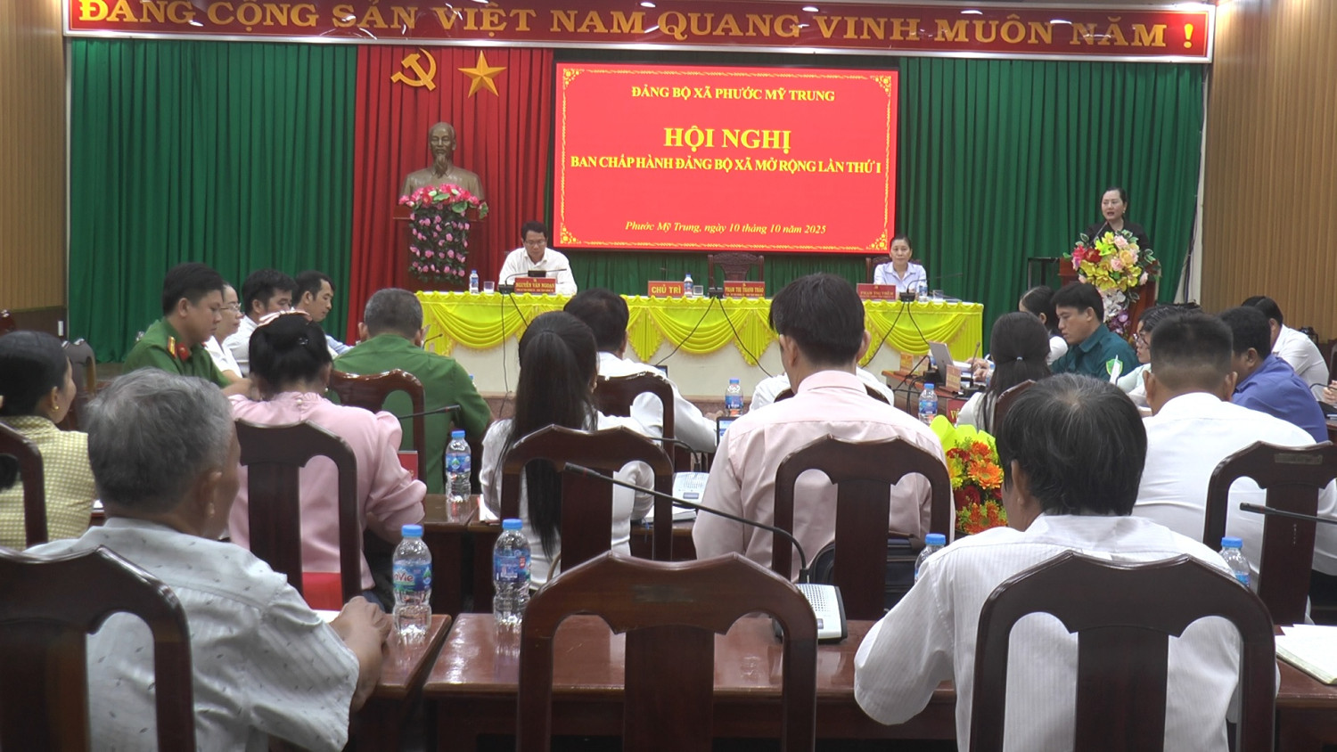 Hội nghị Ban chấp hành Đảng bộ xã Phước Mỹ Trung mở rộng lần thứ I, nhiệm kỳ 2025 – 2030